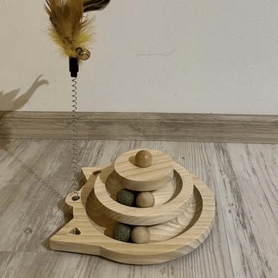 Jouet en Bois - SpinningCatToy™ - Chat - Universduchat