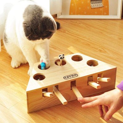 Jouet Interactif Chat - PawHunter™ - 5 Trous - Universduchat
