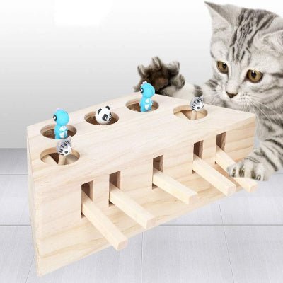 Jouet Interactif Chat - PawHunter™ - 5 Trous - Universduchat