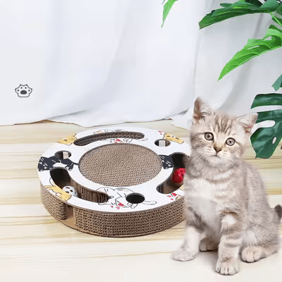 Grattoir Chat PurrRoundScratcher™ Chats Colorés  Universduchat