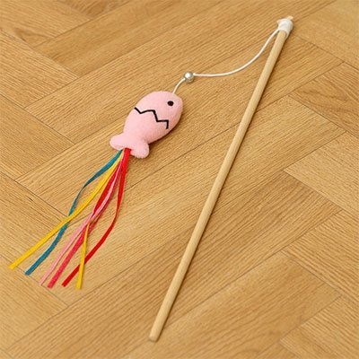 Jouet pour chat | Canne à Pêche Ludique rose