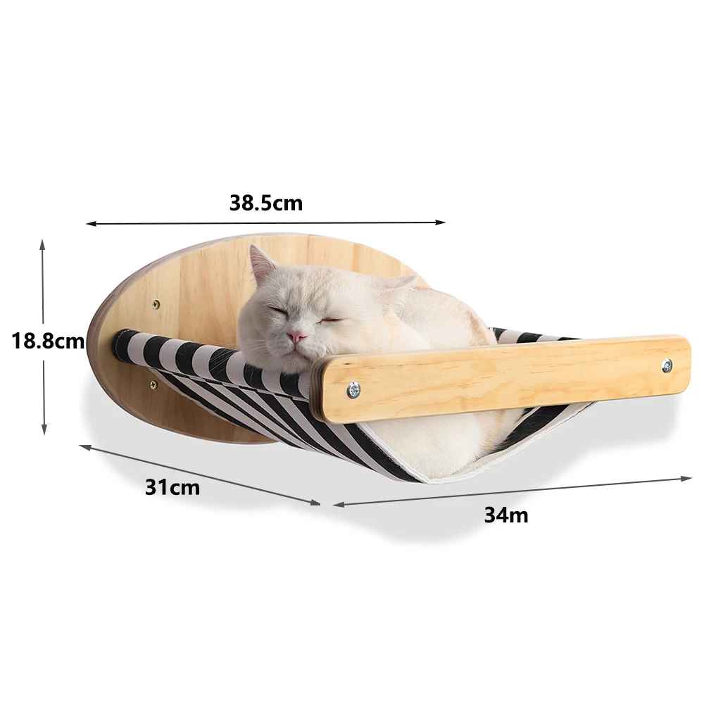 Arbre Ă  chat en bois | Design Vertical mural - Universduchat