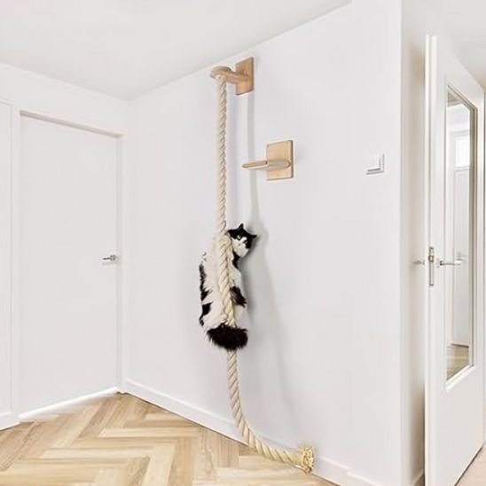 arbre Ă  chat en bois | Jungle Moderne mural - Universduchat