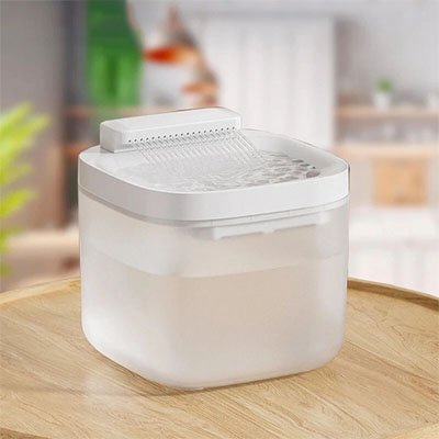 Fontaine eau chat | Hydro-Vital blanche