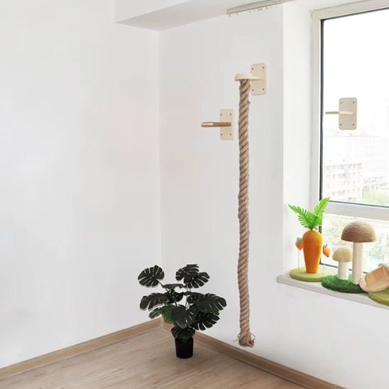 arbre Ă  chat en bois | Jungle Moderne mural - Universduchat