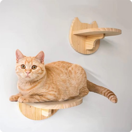 Arbre Ă  chat en bois | Design Vertical mural - Universduchat