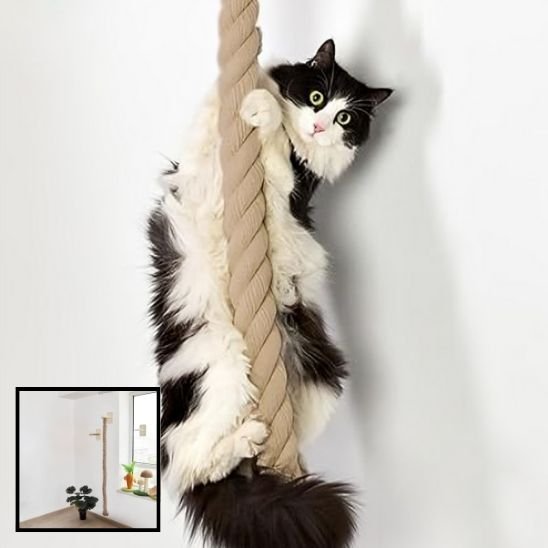 arbre Ă  chat en bois | Jungle Moderne mural - Universduchat