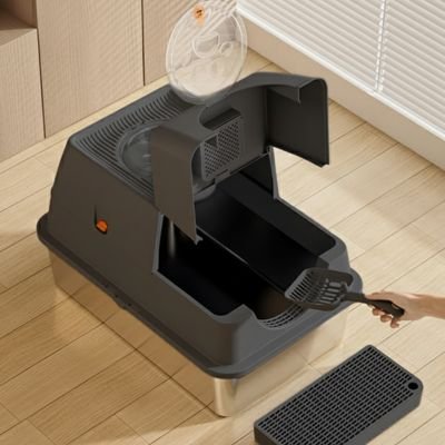 Bac à litière chat Comfort - nettoyage facile et hygiène optimale