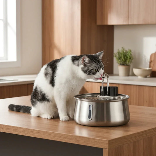 chat-qui-boit-a-la-fontaine-pour-chat