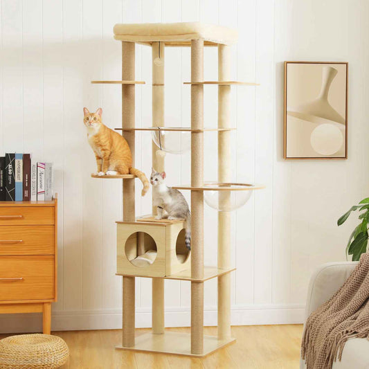 arbe a chat en bois