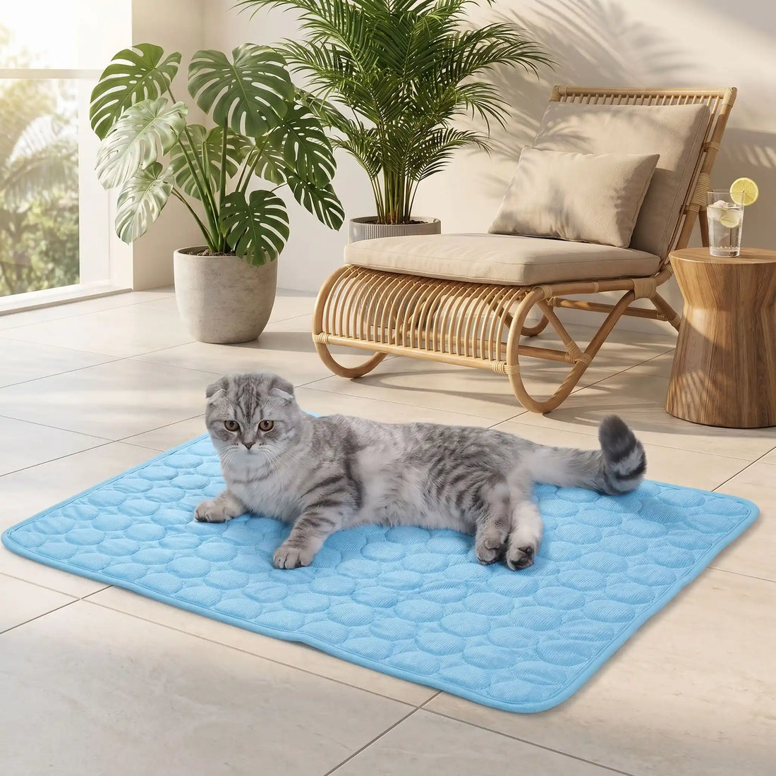 tapis rafraîchissant pour chat en gel auto-refroidissant
