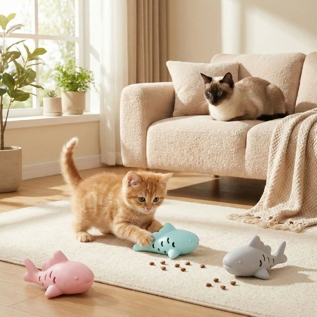 Jeux pour chat convivial - ralentir la prise alimentaire du chat