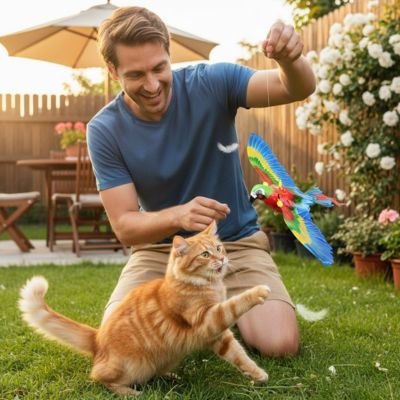 Jeux pour chat développe l'instinct - créer du lien avec son félin