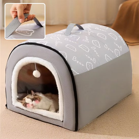 Panier pour chat douillet - endroit où dorment les chats la nuit