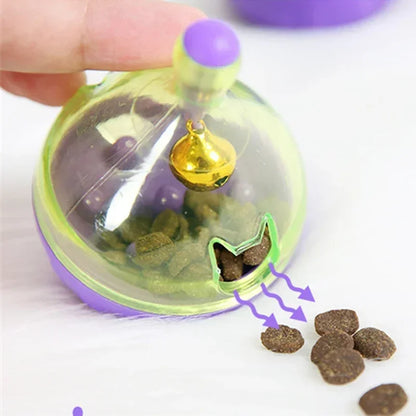 Distributeur friandises chat | Carafe oscillante anti-glouton | Lot de 3 ou 5