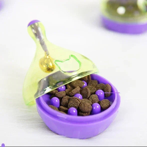 Distributeur friandises chat | Carafe oscillante anti-glouton | Lot de 3 ou 5