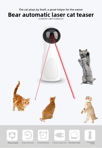 Laser rotatif automatique pour chat | 5 angles silencieux