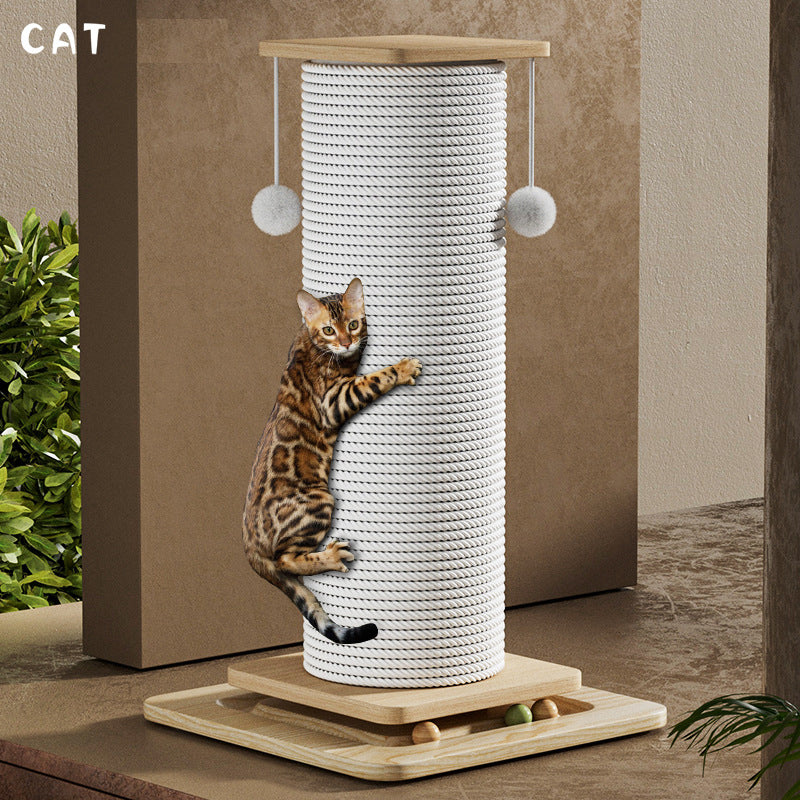 Griffoir chat en sisal naturel | Poteau XXL 60 ou 80 cm | Base stable