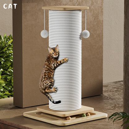 Griffoir chat en sisal naturel | Poteau XXL 60 ou 80 cm | Base stable