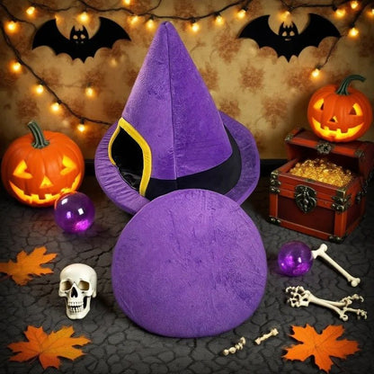 Lit + coussin amovible, ambiance Halloween avec citrouilles et crâne
