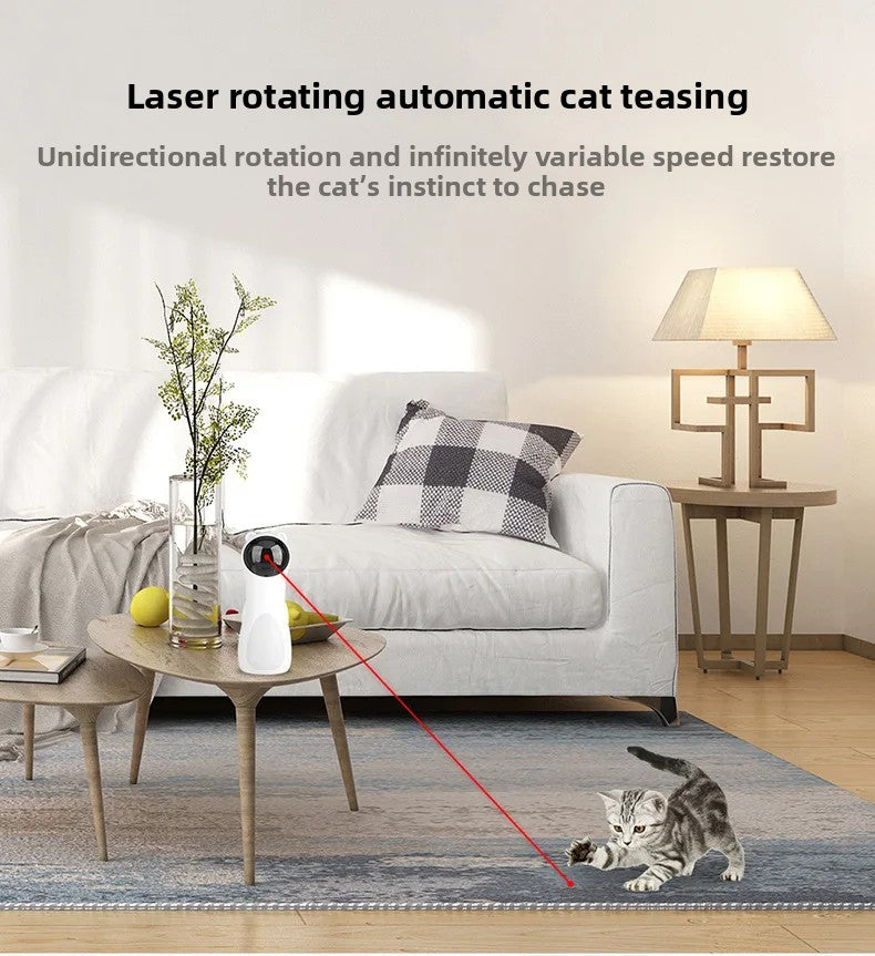 Laser rotatif automatique pour chat | 5 angles silencieux