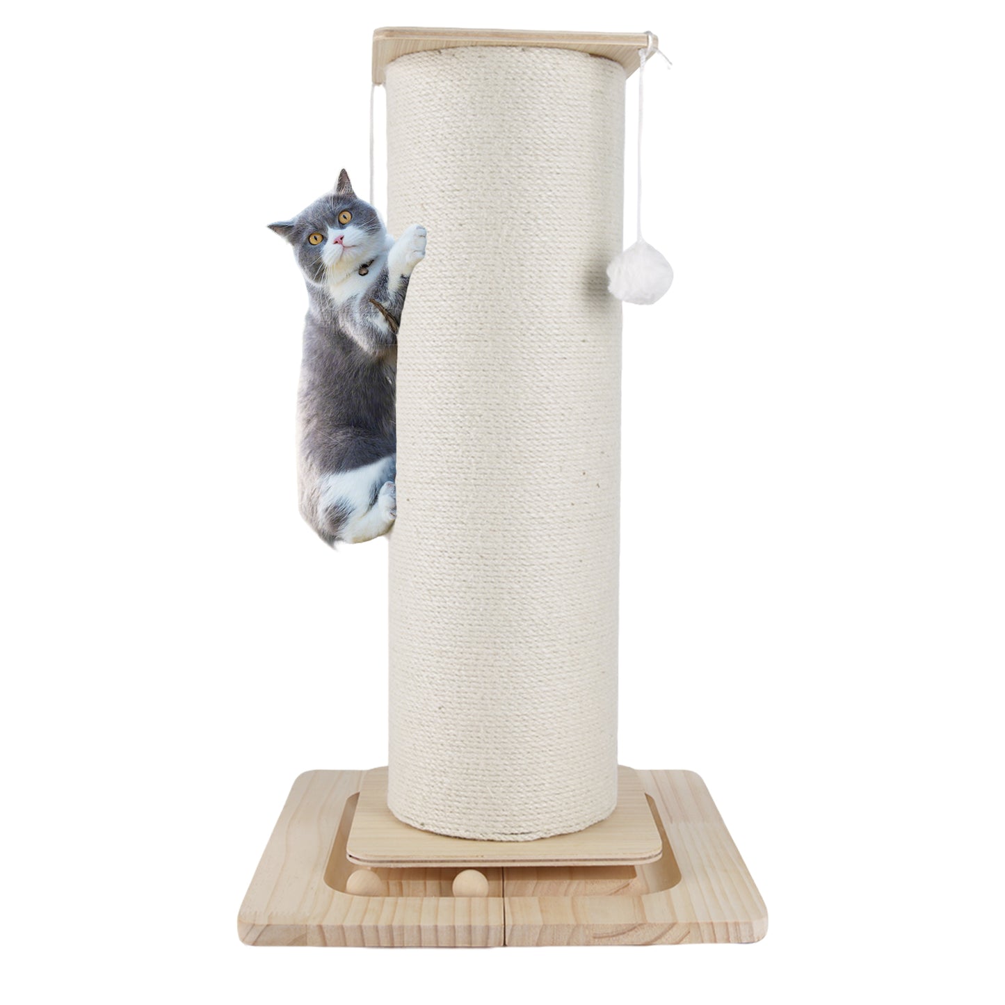Griffoir chat en sisal naturel | Poteau XXL 60 ou 80 cm | Base stable