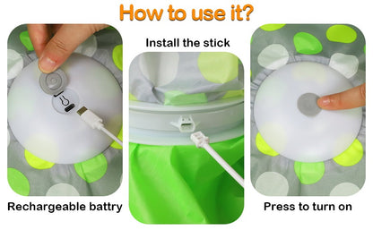 Tapis interactif pour chat : insertion de la batterie et appui marche/arrêt