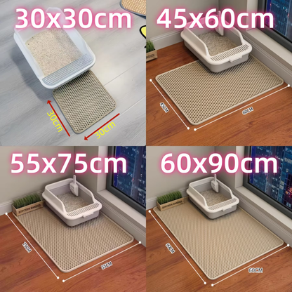 Tapis de litière EVA gris à picots, tailles de 30x30 à 60x90 cm