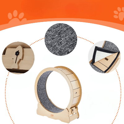 Roue Chat - KittyTread™ - Beige - Universduchat