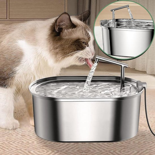 Fontaine a eau chat | Inox Zen