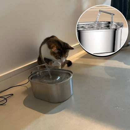 Fontaine a eau chat | Inox 