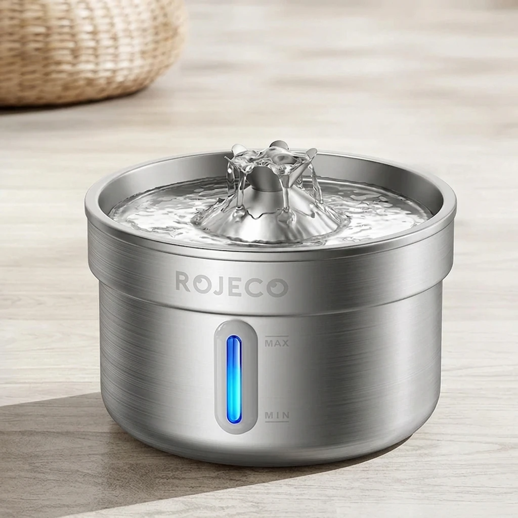 Fontaine à eau chat inox Solo 2L — version individuelle