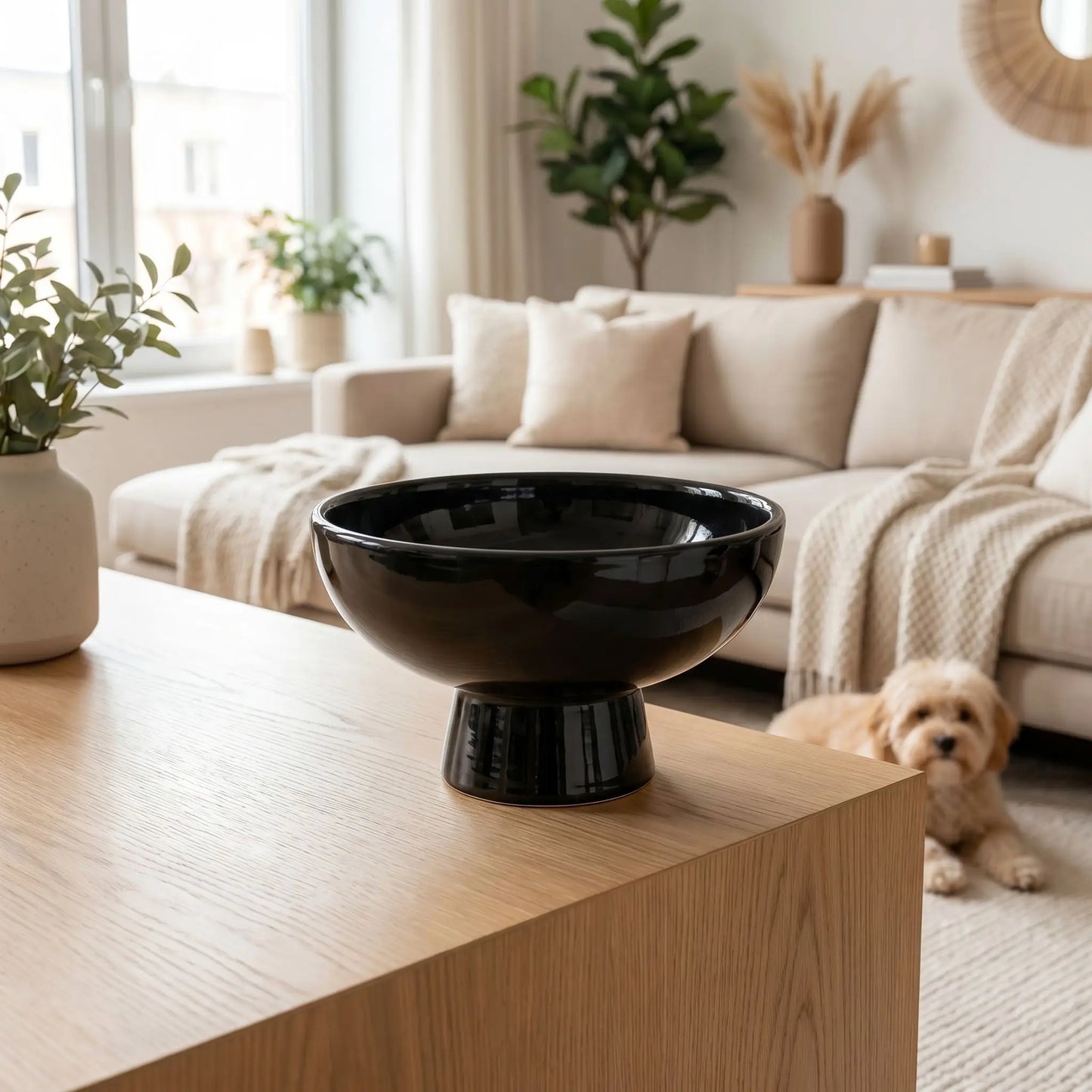 Gamelle chat surélevée en céramique 