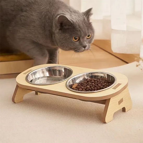 Gamelle chat surélevée | ErgoComfort - Universduchat