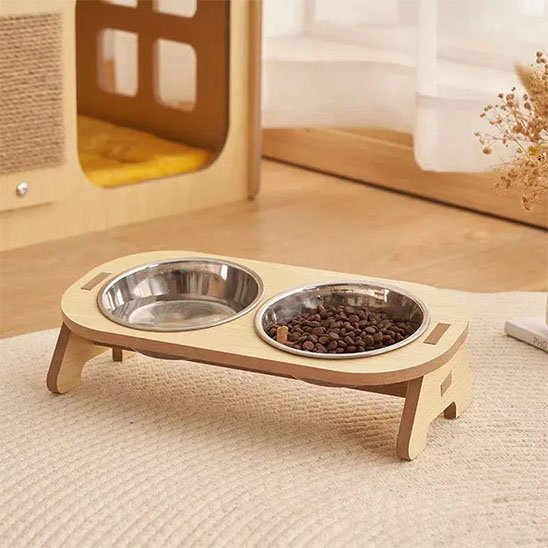 Gamelle chat surélevée | ErgoComfort - Universduchat