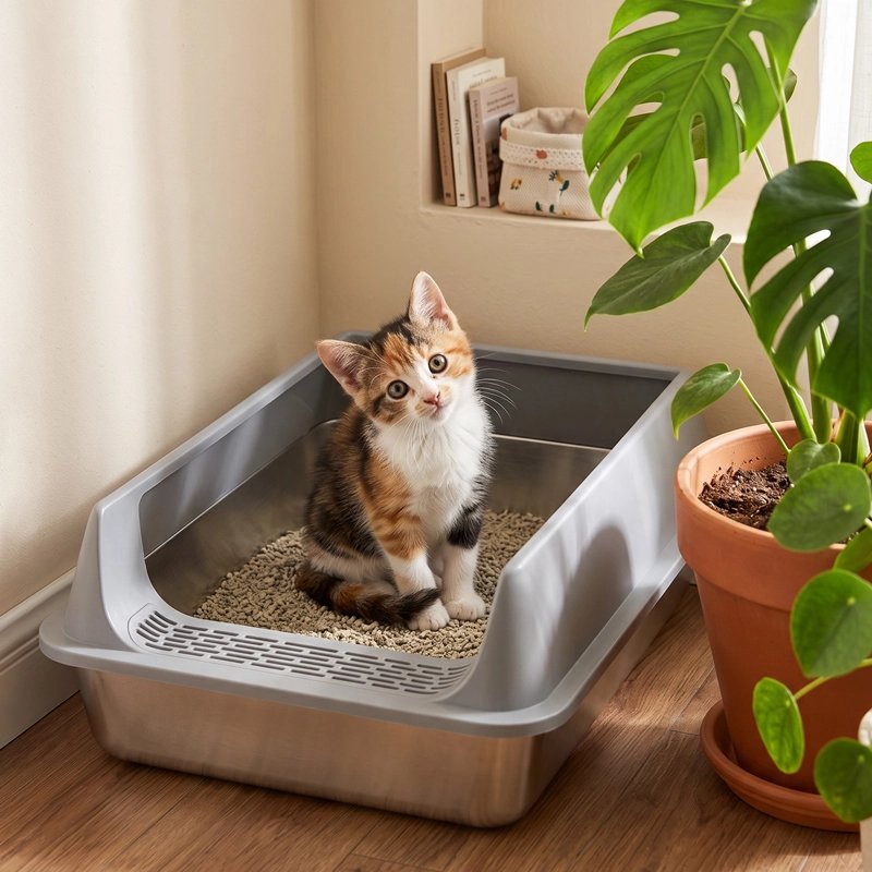 Bac à litière Chat