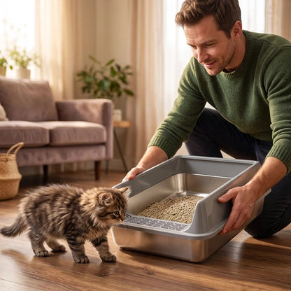 Bac à litière Chat