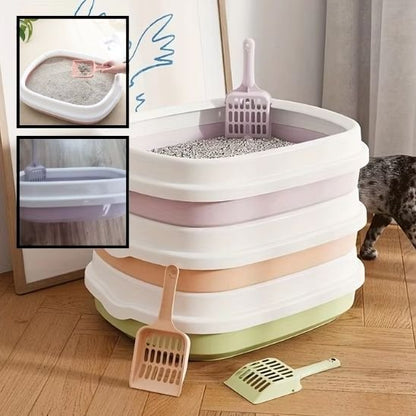 Bac à litière chat empillable