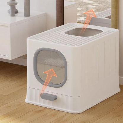 Bac litière chat facile à nettoyer