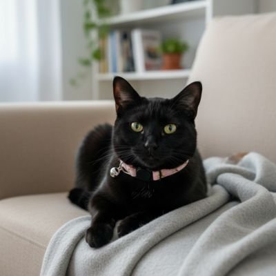 Collier pour Chat  avec cloche dessin animé étoile lune