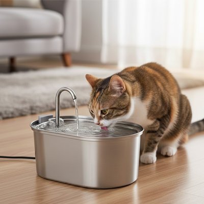 Fontaine a eau Chat Design arceau central