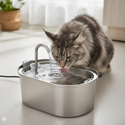 Fontaine a eau Chat durabilité, hygiène et facilité d'entretien au quotidien
