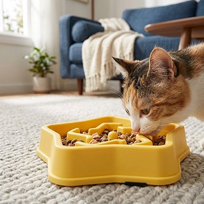 Gamelle anti glouton Chat 