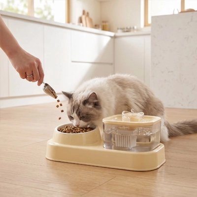 Gamelle pour Chat séparation hygiénique