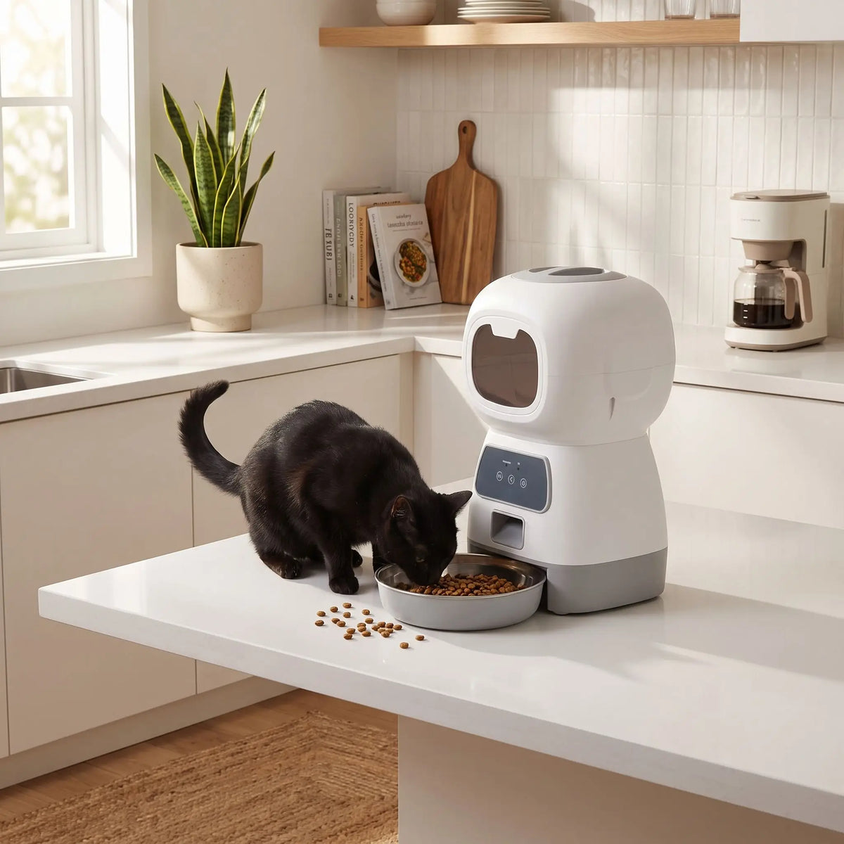 Distributeur de croquettes connecté pour chat 3,5 L