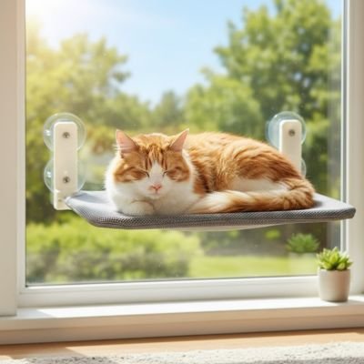 Hamac pour chat fenetre securisant