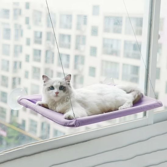 Hamac pour chat Plus qu'un lit : un poste d'observation