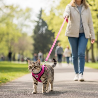 Harnais chat Convient pour la découverte progressive de l'extérieur en toute sécurité
