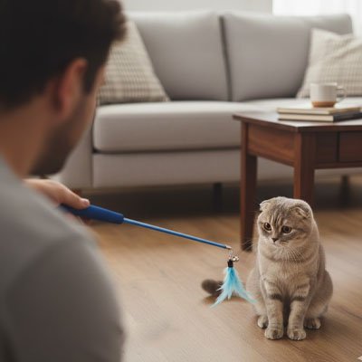 Jeux pour chat complicité avec le chat
