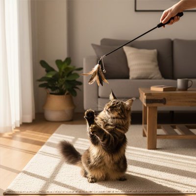 Jeux pour chat stimule le chaton